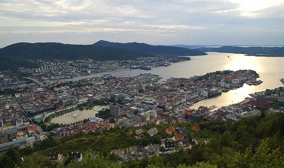 노르웨이는 피오르라고 하는 길고 좁으며 해안선이 복잡한 해안이 많아 항구가 들어서기에 좋은 조건을 갖추고 있고, 어장도 풍부해 대구·청어·고등어 등이 많이 잡히고 있다. 노르웨이 피오르 해안선의 항구. [사진 wikimedia commons]