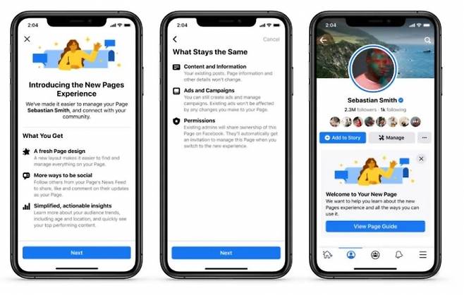 ▲ 개편된 페이스북 이미지. /제공=페이스북 블로그&nbsp;