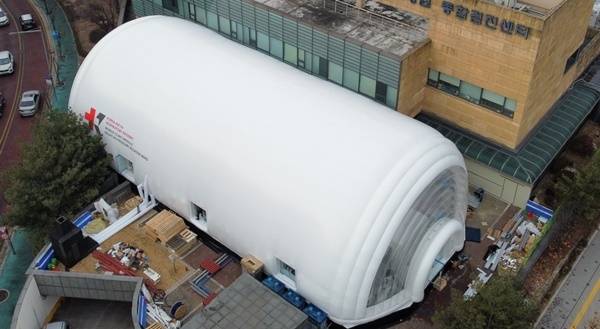 ▲한국원자력의학원에 설치된 MCM 외경