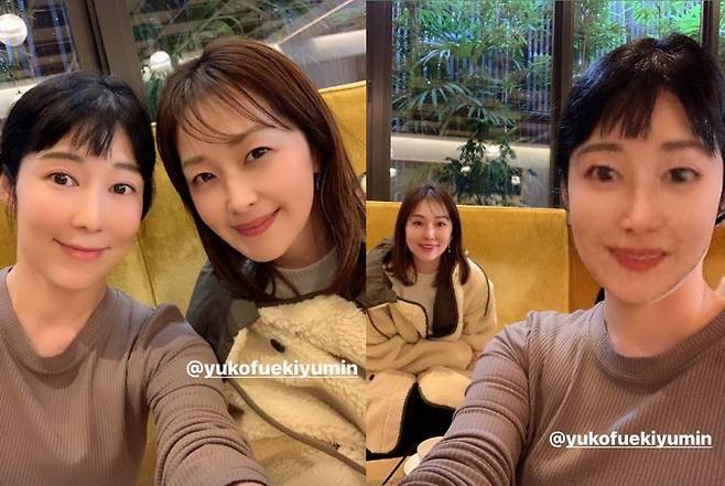 ▲ 사유리(왼쪽)와 유민. 출처ㅣ사유리 SNS