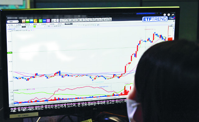 주식과 부동산 투자에 뛰어드는 20, 30대가 늘어나면서 투자 관련 유튜브 채널이 인기를 끌고 있다. 사진은 30대 직장인이 유튜브로 투자 전략에 관한 영상을 보고 있는 모습. 최현규 기자