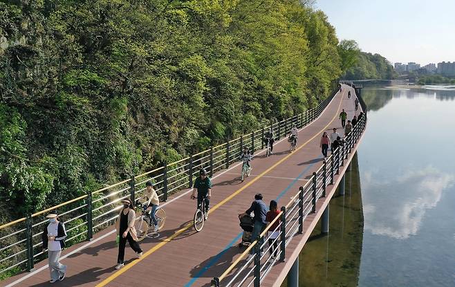 진주 자전거도로 [진주시 제공. 재판매 및 DB 금지]