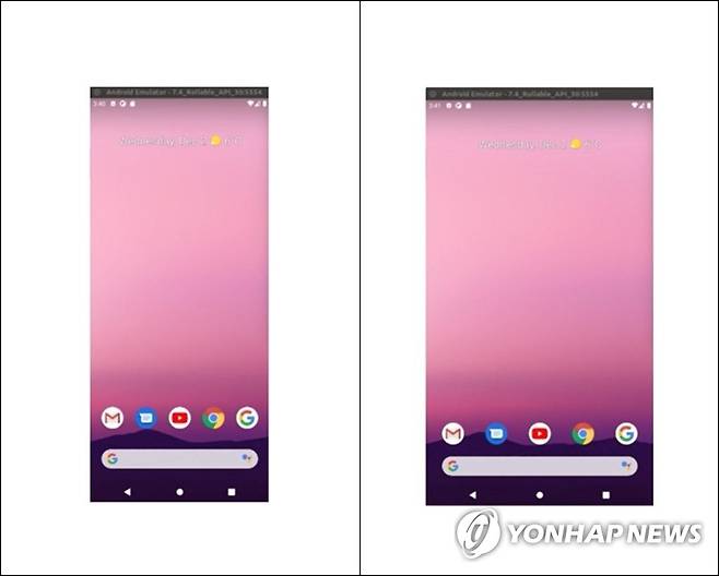 LG전자, 롤러블폰 규격 첫 공개 (서울=연합뉴스) LG전자가 내년 출시하는 '롤러블폰(둘둘 말았다 펴는 스마트폰)'의 규격을 2일 공개했다.      사진은 LG전자 롤러블폰 컨셉 구동 영상 캡처.      화면을 펼치기 전 6.8인치 크기에 1080x2428의 화면비(왼쪽)와 펼친 후 7.4인치 1600x2428 화면비. 2020.12.2      [안드로이드 개발자 사이트 캡처. 재판매 및 DB 금지] photo@yna.co.kr
