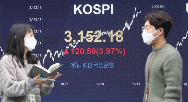 지난 8일 사상 최고치를 찍은 코스피 종가.