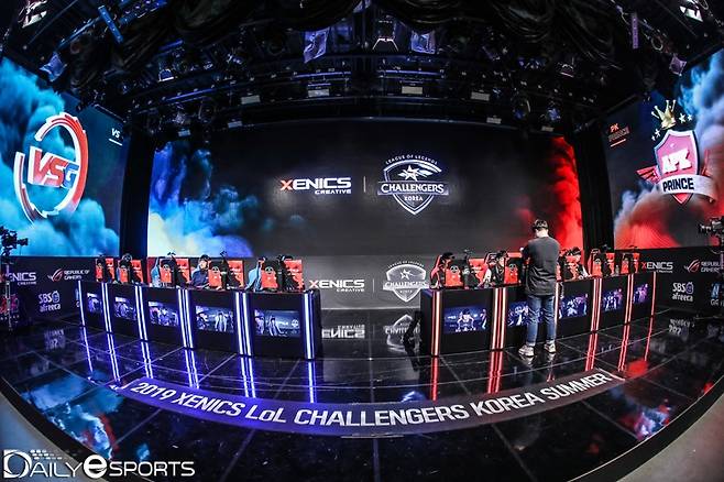 2019 LoL 챌린저스 코리아 서머 무대 전경.