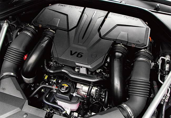 제네시스 GV70 3.5 터보 AWD 엔진. 사진 현대자동차그룹