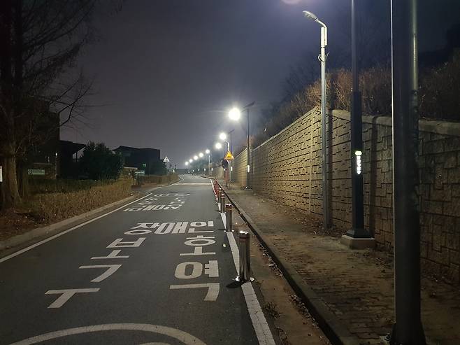 광주 북구에 설치한 태양광 가로등 [광주 북구청 제공. 재판매 및 DB 금지]