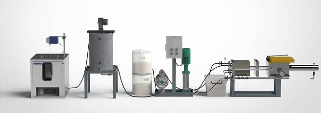 하수찌꺼기에서 인 회수하는 시스템 [서울시 제공. 재판매 및 DB 금지]