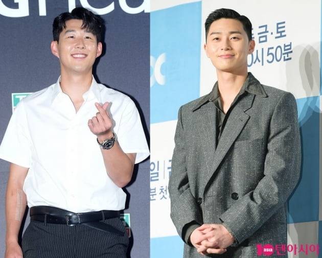 손흥민(왼쪽), 박서준./ 사진=텐아시아DB