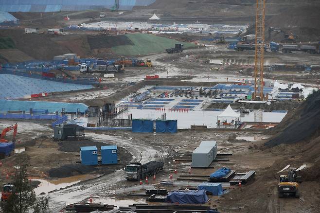 서울 강동구 둔촌주공아파트 재건축 현장 (사진=연합뉴스 제공)