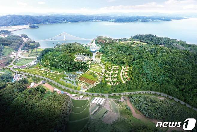 예당호 착한농촌체험세상 조감도.(예산군 제공)© 뉴스1