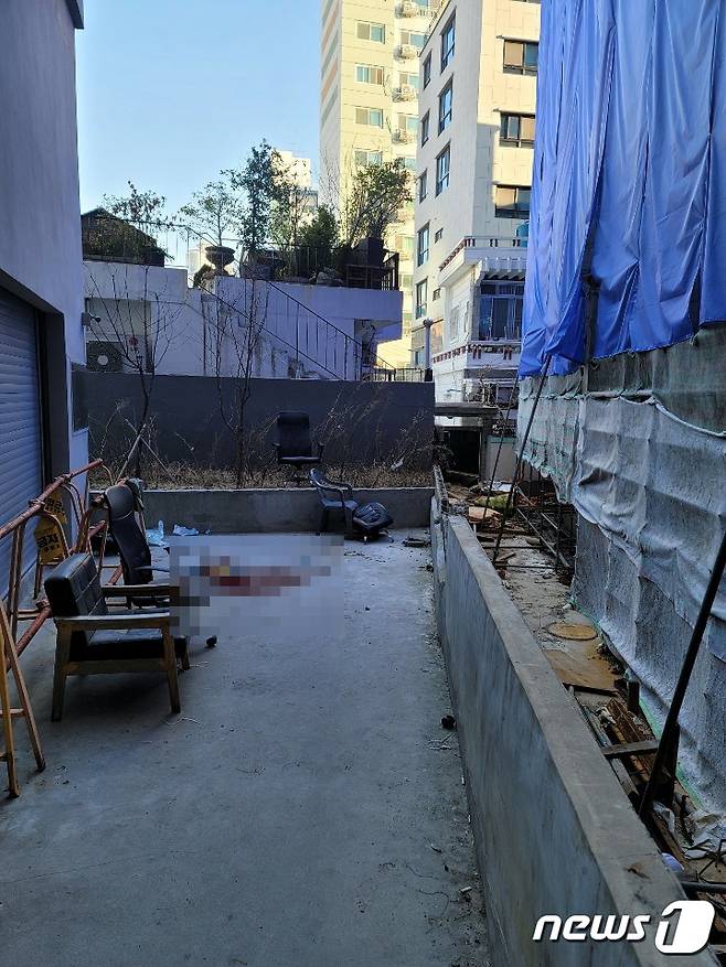 사고현장.(부산경찰청 제공) © 뉴스1