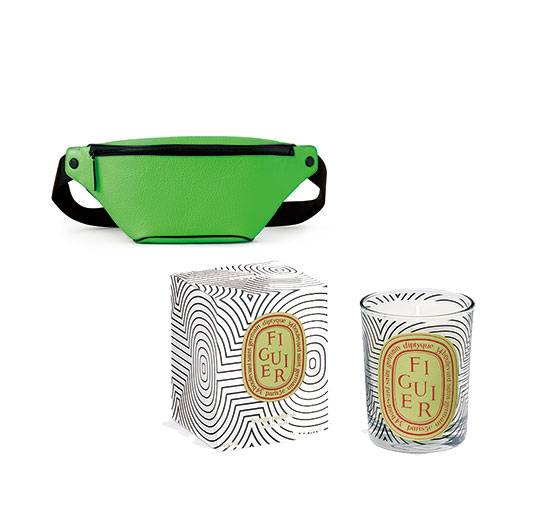 멀버리 어번 벨트 백. 감각적인 네온 그린 컬러로 길이 조절이 가능한 웨빙 스트랩과 수납 공간이 실용적이다, 프랑스 감성 니치 퍼퓸 딥티크의 2021 리미티드 에디션 캔들은 따뜻하고 부드러운 향취로 몸과 마음의 진정을 돕는다.