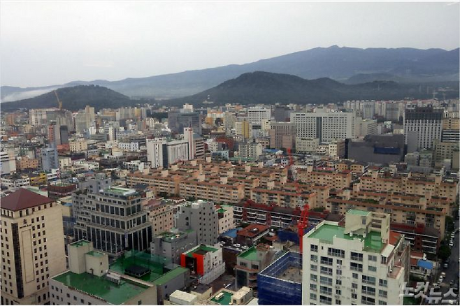 제주 도심지 전경. 이인 기자