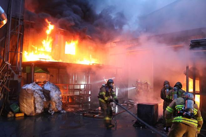 인천 화재현장 [연합뉴스 자료사진]