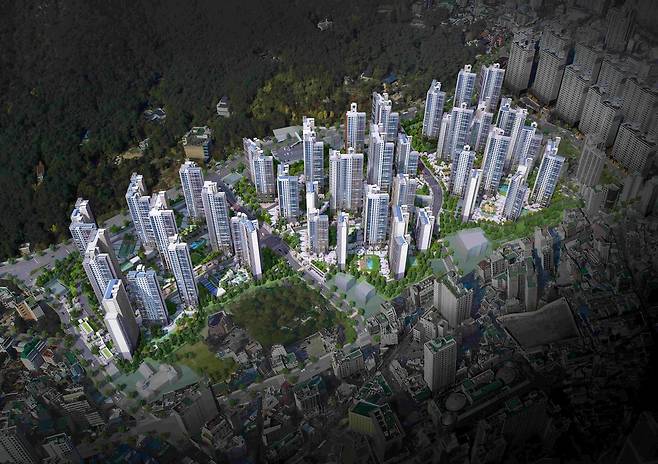 래미안포레스티지 조감도 [포애드원 제공]