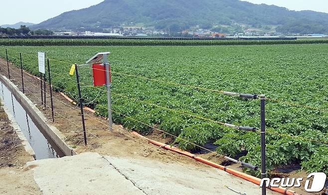 야생동물 피해예방시설 © 뉴스1