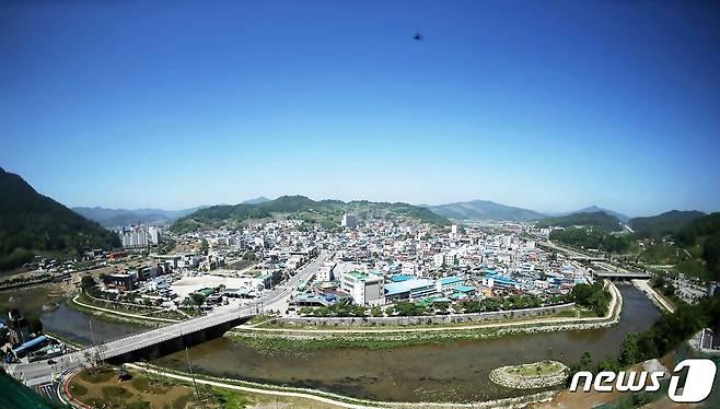 괴산읍 전경.© 뉴스1