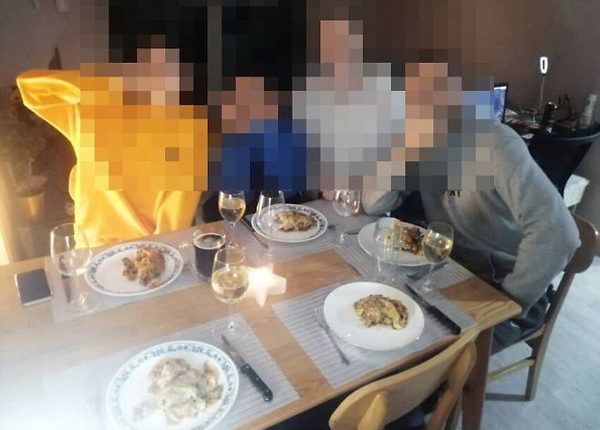 프로 여자배구 한 외국인 선수 SNS에 올라온 사진.