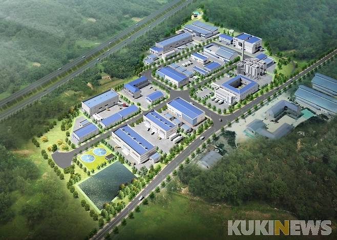 ▲ 무안군이 몽탄특화농공단지 17필지를 분양한다. 몽탄특화농공단지 조감도.[사진=무안군]