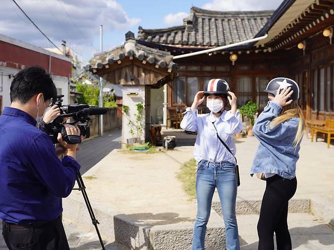 경북 경주에서 방한관광 홍보영상 촬영장면 / 사진 = 한국관광공사