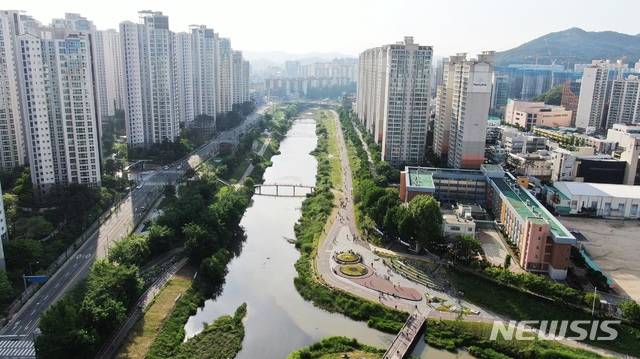 안양천 쌍개울 일대 전경.