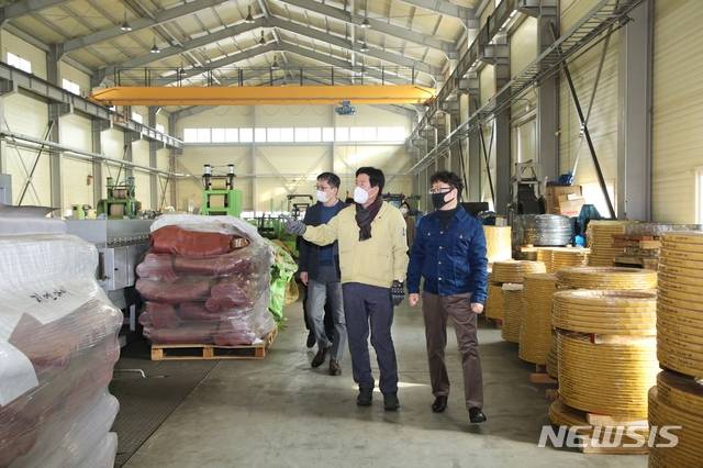 김광철 연천군수, 백학산업단지 중소기업 간담회 개최