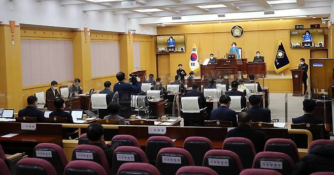 서산시의회 제258회 임시회 본회의 장면 [서산시 제공. 재판매 및 DB 금지]