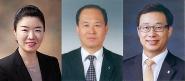(왼쪽부터) 김은희 금융소비자보호그룹장, 박주용 CIB그룹장, 전병성 디지털그룹장/사진=IBK기업은행