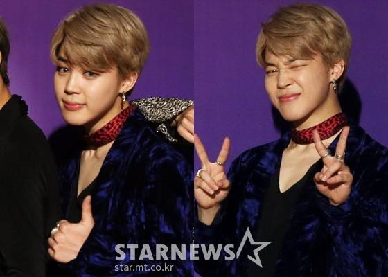 2016 Asia Artist Awards 당시 방탄소년단 지민(BTS JIMIN)의 모습 /사진=김휘선 기자