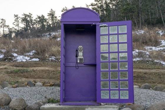 퍼플섬 공중전화.