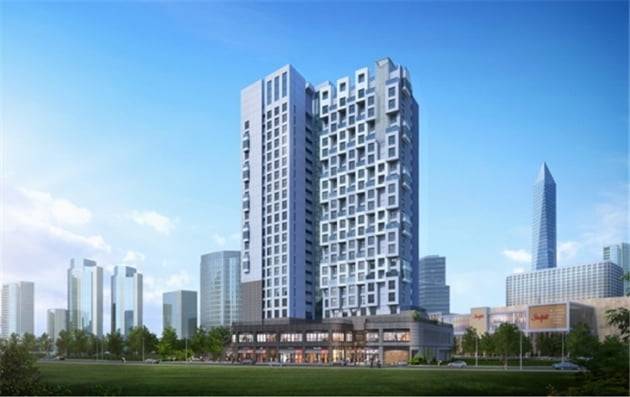 청라국제도시역 역세권에 들어설  ‘청라 웨이브리치’ 조감도 (사진 = 우리자산신탁)