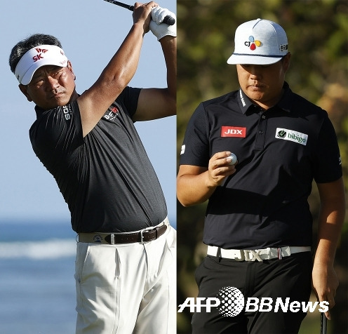 2021년 미국프로골프(PGA) 투어 소니오픈에 출전한 최경주, 임성재 프로. 사진제공=ⓒAFPBBNews = News1