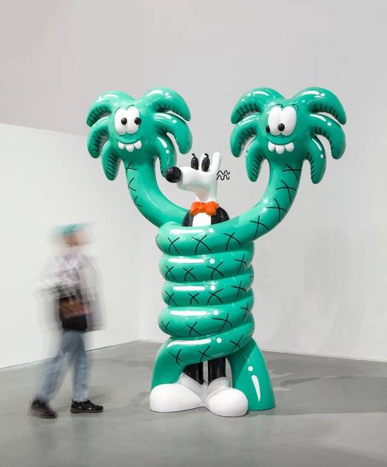 스티븐 해링턴의 ‘갓차(Gotcha)’(2019). 높이가 3m에 달한다. [사진 더페이지 갤러리]