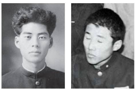 18세에 신춘문예로 등단한 시인 백석(왼쪽)과 교복 차림으로 상을 받은 소설가 최인호.