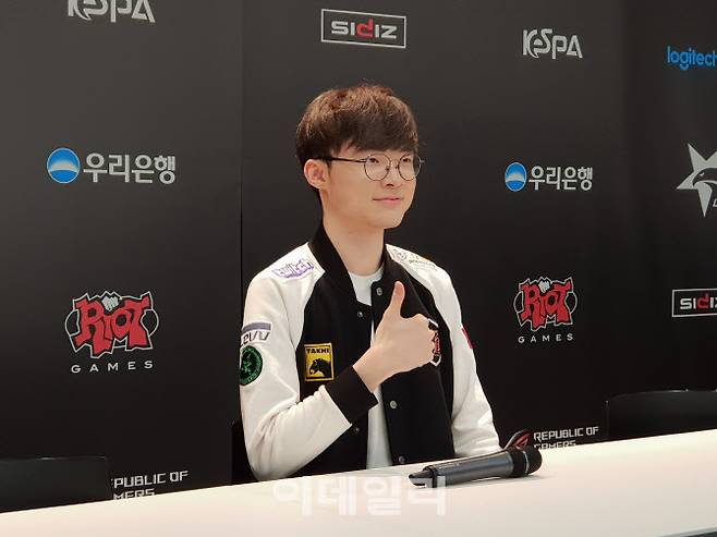 T1 ‘페이커’ 이상혁 선수. 사진=노재웅 기자