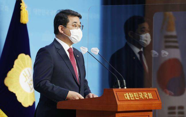 배준영 국민의힘 대변인이 국회에서 현안 브리핑을 하고 있다. ⓒ뉴시스