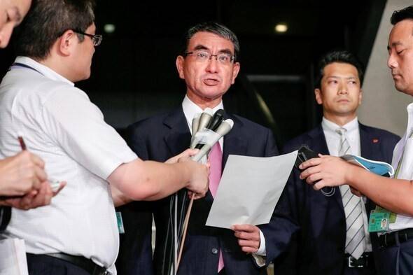 고도 다로&nbsp;일본 행정개혁 담당상. 도쿄=AP연합뉴스