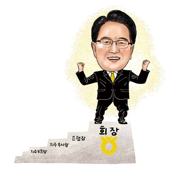 1962년생/ 서울대 농업교육학과/ 1990년 농협중앙회 입회/ 2015년 NH농협은행 스마트금융부장/ 2016년 농협중앙회 기획실장/ 2019년 NH농협금융지주 사업전략부문장/ 2020년 NH농협은행장/ 2021년 1월 NH농협금융지주 회장(현)