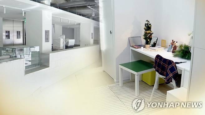 호텔 개조 임대주택…"1인 청년가구용" (CG) [연합뉴스TV 제공]