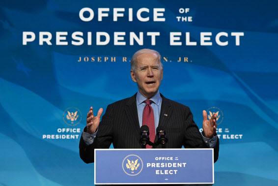 취임을 앞둔 바이든 미국 대통령 당선인(사진 = AFP)