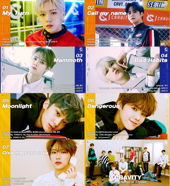 Captured images from the preview video of Cravity's new EP ″Cravity Season 3 Hideout: Be Our Voice″ uploaded on Sunday [STARSHIP ENTERTAINMENT]