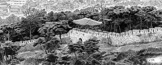 김영택, 숙정문 , 75×35㎝, 종이에 먹, 2020