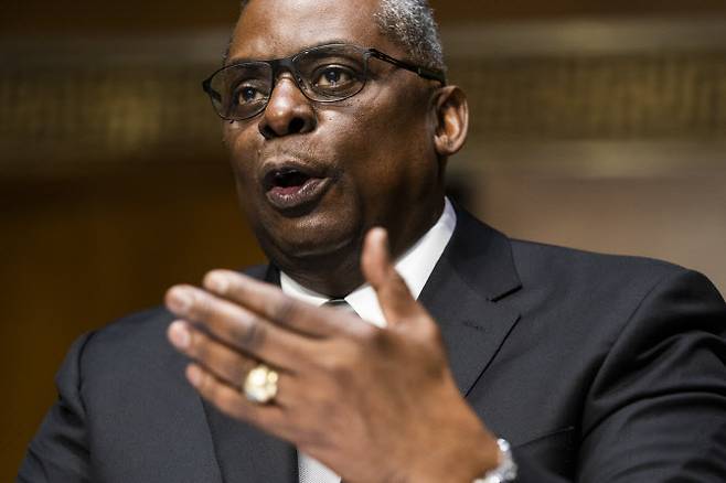 로이드 오스틴 미국 국방장관 지명자의 모습(사진=AFP)