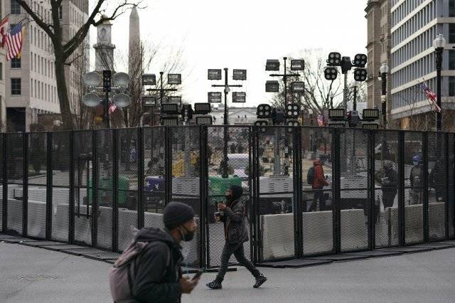 취임식장인 의사장 주변 도로와 지하철역은 초청인원 이외 일반인의 접근을 막기위해 패쇄됐다. (AP 뉴시스)