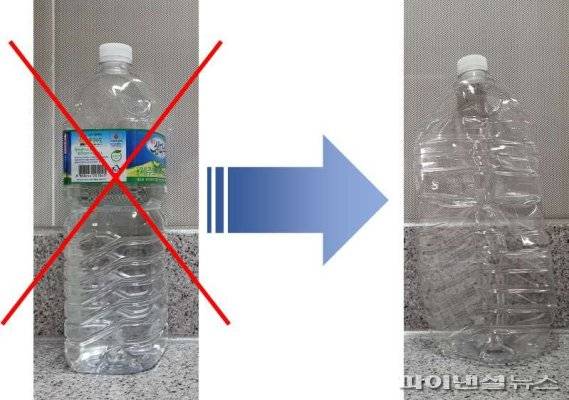 자원순환 프로젝트에 따른 고품질 페트 회수를 위해 상표 라벨을 제거해 배출해야 한다.