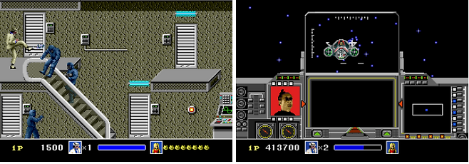 (미로처럼 생긴 스테이지를 돌아다니며 소녀들을 구출하고 마지막 보스와 우주에서 대결!)