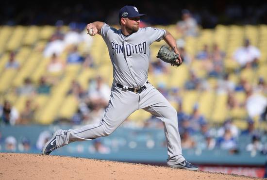 지난 시즌 샌디에이고 파드리스에서 뛴 불펜 투수 커비 예이츠도 토론토 블루제이스 유니폼을 입는다. /사진=로이터