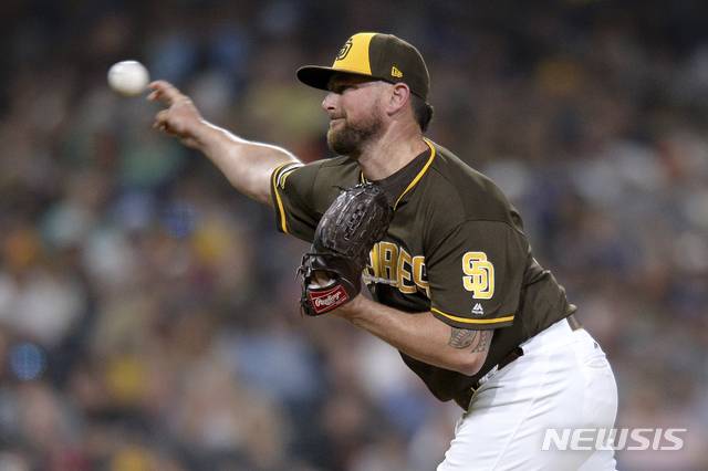 [샌디에이고=AP/뉴시스] 커비 예이츠. 2019.07.26