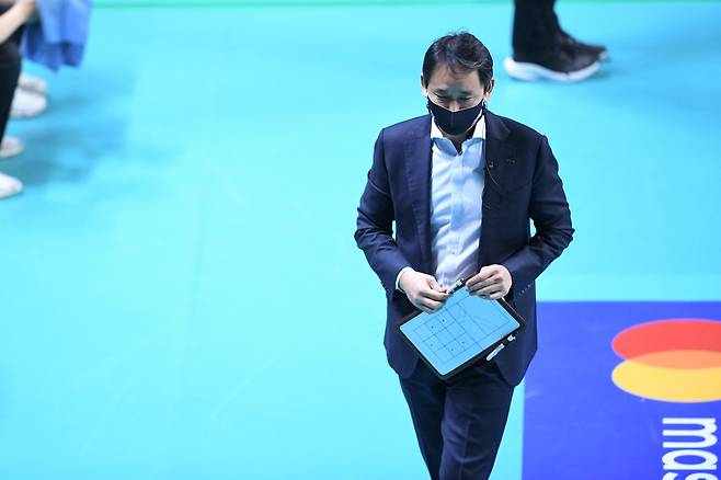 현대캐피탈 최태웅 감독 [한국배구연맹 제공. 재배포 및 DB 금지]